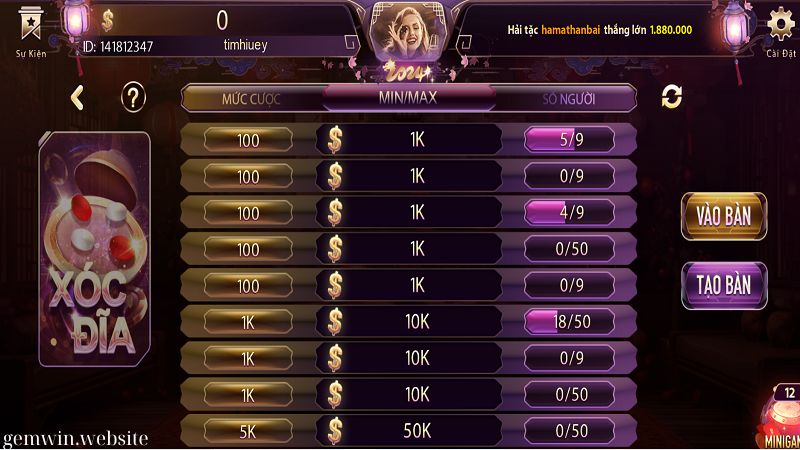 xoc dia online luu y quan trong Hướng dẫn cách thức chơi xóc đĩa online GEMWIN đơn giản, dễ thắng nhất